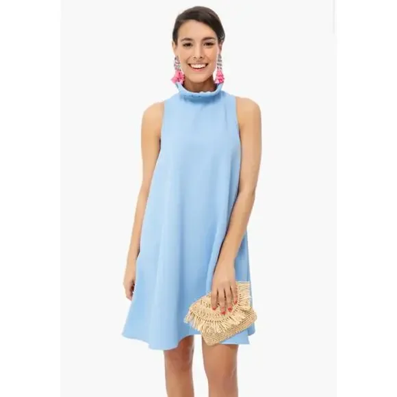 Tuckernuck Pomander Place Blythe Dress Light Blue size Small sleeveless - Picture 1 of 9